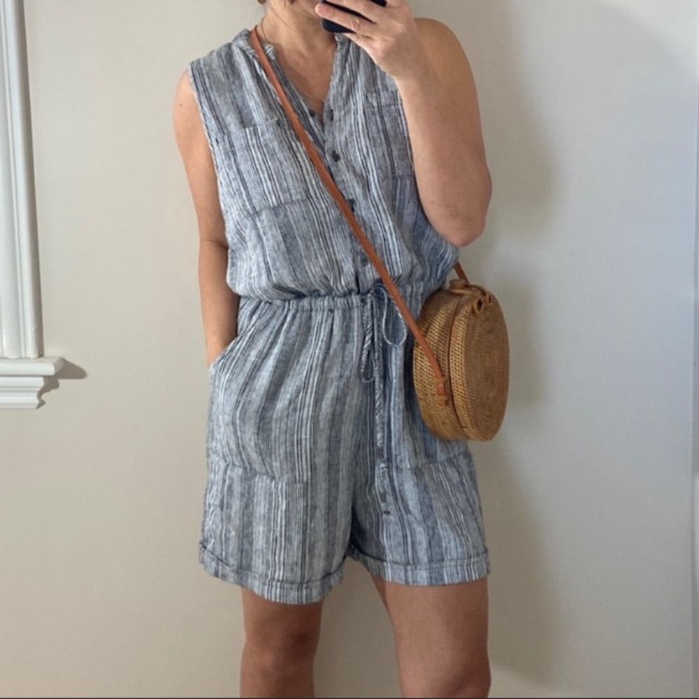 KELLY RENEE button down romper